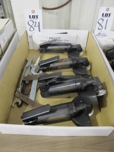 LOT (5) PATCO PNEUMATIC ANGLE GRINDERS (G-49) LOADING & HANDLING FEE $5-