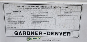 200 CFM Used Gardner Denver Electra Saver Turn Valve Rotary Screw Air Compressor, Mdl. Electra Saver EAH99A, 50 H.P., Hours On Meter : 67,624.4, AutoSentry ES+ Compressor Control, Direct Drive Non Geared Airend, Heavy Duty Inlet Air Filter, AirSmart-12
