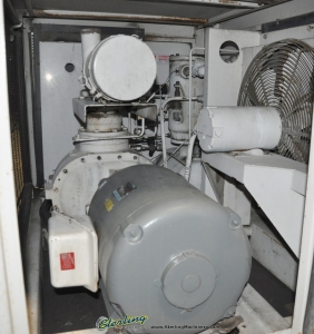 200 CFM Used Gardner Denver Electra Saver Turn Valve Rotary Screw Air Compressor, Mdl. Electra Saver EAH99A, 50 H.P., Hours On Meter : 67,624.4, AutoSentry ES+ Compressor Control, Direct Drive Non Geared Airend, Heavy Duty Inlet Air Filter, AirSmart-12