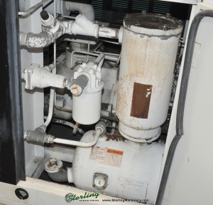 200 CFM Used Gardner Denver Electra Saver Turn Valve Rotary Screw Air Compressor, Mdl. Electra Saver EAH99A, 50 H.P., Hours On Meter : 67,624.4, AutoSentry ES+ Compressor Control, Direct Drive Non Geared Airend, Heavy Duty Inlet Air Filter, AirSmart-12