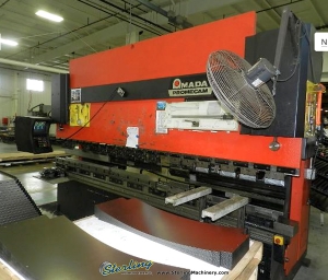 125 Ton x 14' Used Amada Promecam Hydraulic 8 axis CNC Press Brake, Mdl. HFBO-125, Operateur 8 Axis CNC Control, Foot Pedal-33