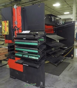 125 Ton x 14' Used Amada Promecam Hydraulic 8 axis CNC Press Brake, Mdl. HFBO-125, Operateur 8 Axis CNC Control, Foot Pedal-33