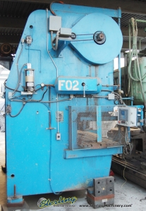 150 Ton Used Verson Gap Frame Press (Double Crank), 120 x 30" OVERSIZED BED-40