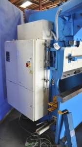 45 Ton x 5' Used Atlantic Hydraulic Press Brake, Mdl. HDE45-5, Tonnage Indicator, Light Curtains, Rear Safety Guard-52