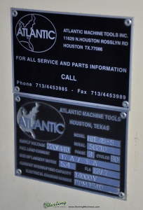 45 Ton x 5' Used Atlantic Hydraulic Press Brake, Mdl. HDE45-5, Tonnage Indicator, Light Curtains, Rear Safety Guard-52