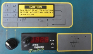 45 Ton x 5' Used Atlantic Hydraulic Press Brake, Mdl. HDE45-5, Tonnage Indicator, Light Curtains, Rear Safety Guard-52