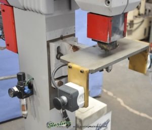 Used B & TR Rivet Machine, Mdl. HS20, Dual Palm Control, Foot Pedal, Hopper and Feeder-62