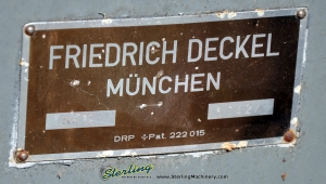 Used Deckel Pantograph Machine, Mdl. KF12, Pallet of Tooling and Extra Parts-70