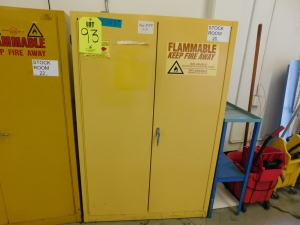 FLAMMABLE LIQUIDS STORAGE CABINET, 43"X18"X65"-93