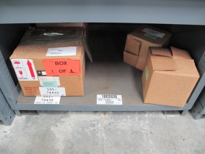 STANLEY VIDMAR CABINET, 5 DRAWER, TO INCLUDE: SIGNAL CONVERTERS, DIAPHRAGMS, WORM GEARS, FUSE BLOCKS, . LOCATED AT W-44. LOADING AND HANDLING FEE $25-357