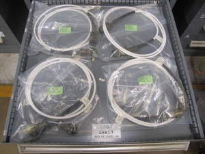 STANLEY VIDMAR CABINET, 11 DRAWER, TO INCLUDE: AMP METER, THERMOSTAT, TRANSMITTER ASSEMBLY, CONNECTOR SLEEVES, SPECTROME AMPLIFIER, PILOT RELAY, FUSES, FLOAT MONELS, CORDS. LOCATED AT W-50 . LOADING AND HANDLING FEE $25-374