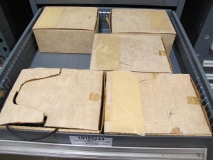 STANLEY VIDMAR CABINET, 8 DRAWER, TO INCLUDE: TERMINAL BLOCK/OUTLETS, BRAKE LINING, MOTOR REPAIR KITS, TEMPERATURE METERS, CONTROLLERS, HEADSETS, MANOMETER SLIDES. LOCATED AT W-50 . LOADING AND HANDLING FEE $25-385