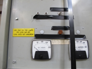 C&D TECHNOLOGIES BATTERY CHARGER, MODEL # ARR130A300, 132 VOLTS, 300 AMPS, 3 PHASE, 60 HZ, 60 CELLS, S/N ES7738. LOCATED AT W-50 . LOADING AND HANDLING FEE $25-394