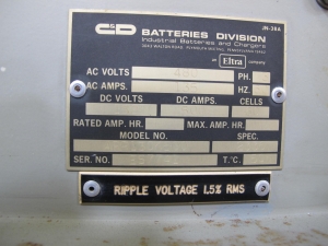 C&D BATTERIES, POWER CONTROL FOR TRAINING PURPOSES. LOCATED AT W-50 . LOADING AND HANDLING FEE $25-403