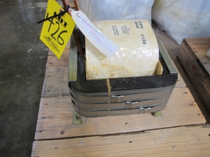 LOT TO INCLUDE: (2) TRANSFORMER, 1 PHASE. E-CORE FOR 125VAC VITAL BUSES. (2) CHOKE, CHARGER KIND, XDC400, 0.30 MHY, 140V. FOR 400 AMP CHARGER, MODEL 85-CC4000-95.. LOCATED AT W-50 . LOADING AND HANDLING FEE $25-426