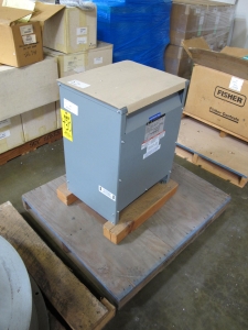 (1) SQUARE-D TRANSFORMER, POWER TYPE, 30KVA RATING, 208V DELTA PRIMARY, 208Y-120VAC SECONDARY. LOCATED AT W-50 . LOADING AND HANDLING FEE $25-430