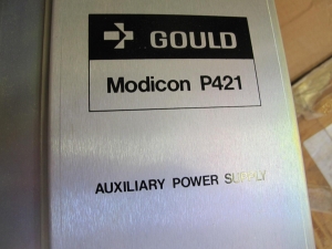 (2) GOULD MODICON POWER SUPPLIES. AUXILIARY FOR GOULD 584 PROGRAMMABLE CONTROLLER. LOCATED AT W-50 . LOADING AND HANDLING FEE $25-431
