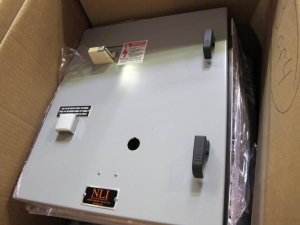 LOT TO INCLUDE NLI STARTERS: (4) STARTER, ELECTRIC MOTOR TYPE, MCC BUCKET KIND, 18"H X 14"W SIZE, 1 NEMA SIZE. COMPLETE WITH DOOR. INCLUDES THE FOLLOWING COMPONENTS: > NEMA SIZE 1 FULL VOLTAGE REVERSING STARTER, WITH   BIMETALLIC OVERLOAD RELAY (INCLUDES THREE HEATERS) > 4NO <(>&<)> 4NCAUXILIARY CONTACTS > 15A MAGNETIC ONLY CIRCUIT BREAKER (HMCP015E0C) > 200VA CURRENT POTENTIAL TRANSFORMER > TWO 2500 OHM 25W RES, (4) STARTER, ELECTRIC MOTOR TYPE, MCC BUCKET KIND, 18"H X 14"W SIZE, 1 NEMA SIZE. COMPLETE WITH DOOR. INCLUDES THE FOLLOWING COMPONENTS: > NEMA SIZE 1 FULL VOLTAGE REVERSING STARTER   (8736SC07V02BSX2222), WITH BIMETALLIC OVERLOAD   RELAY (INCLUDES THREE HEATERS) > 4NO <(>&<)> 4NC AUXILIARY CONTACTS > 15A MAGNETIC ONLY CIRCUIT BREAKER (HMCP015E0C) > 200VA CURRENT POTENTIAL TRANSFORMER. LOCATED AT W-50 . LOADING AND HANDLING FEE $25-439