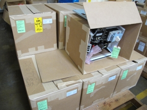 (10) NLI STARTER, ELECTRIC MOTOR TYPE, MCC BUCKET KIND, 18"H X 14"W SIZE, 1 NEMA SIZE. Complete with door. INCLUDES THE FOLLOWING COMPONENTS: > NEMA SIZE 1 FULL VOLTAGE REVERSING STARTER, WITH   BIMETALLIC OVERLOAD RELAY (INCLUDES THREE HEATERS) > 4NO <(>&<)> 4NC, AUXILIARY CONTACTS > 7A MAGNETIC ONLY CIRCUIT BREAKER (HMCP007C0C) > 200VA CURRENT POTENTIAL TRANSFORMER > TWO 2500 OHM 25W RESISTANCE. LOCATED AT W-50 . LOADING AND HANDLING FEE $25-442