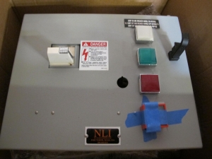 LOT TO INCLUDE NLI STARTERS: (3) STARTER, ELECTRIC MOTOR TYPE, MCC BUCKET KIND, 12"H X 14"W SIZE, 1 NEMA SIZE. COMPLETE WITH DOOR. INCLUDES THE FOLLOWING COMPONENTS: > NEMA SIZE 1 FULL VOLTAGE NON-REVERSING STARTER   (8536SC03V02BSX22), WITH BIMETALLIC OVERLOAD RELAY   (INCLUDES THREE HEATERS) > 4NO <(>&<)> 4NC AUXILIARY CONTACTS > 15A MAGNETIC ONLY CIRCUIT BREAKER (HMCP015E0C) > 150VA CURRENT POTENTIAL TRANSFORM, (3) STARTER, ELECTRIC MOTOR TYPE, MCC BUCKET KIND, 12"H X 14"W SIZE, 1 NEMA SIZE. COMPLETE WITH DOOR. INCLUDES THE FOLLOWING COMPONENTS: > NEMA SIZE 1 FULL VOLTAGE NON-REVERSING STARTER,   WITH BIMETALLIC OVERLOAD RELAY (INCLUDES THREE   HEATERS) > 4NO <(>&<)> 4NC AUXILIARY CONTACTS > 7A MAGNETIC ONLY CIRCUIT BREAKER (HMCP007C0C) > 150VA CURRENT POTENTIAL TRANSFORMER > 18 POINT TERMINAL. LOCATED AT W-50 . LOADING AND HANDLING FEE $25-445