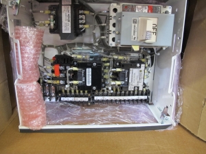 LOT TO INCLUDE NLI STARTERS: (4) STARTER, ELECTRIC MOTOR TYPE, MCC BUCKET KIND, 18"H X 14"W SIZE, 1 NEMA SIZE. Complete with door. INCLUDES THE FOLLOWING COMPONENTS: > NEMA SIZE 1 FULL VOLTAGE REVERSING STARTER, WITH   BIMETALLIC OVERLOAD RELAY (INCLUDES THREE HEATERS) > 4NO <(>&<)> 4NCAUXILIARY CONTACTS > 7A MAGNETIC ONLY CIRCUIT BREAKER (HMP007C0C) > 200VA CURRENT POTENTIAL TRANSFORMER, (1). LOCATED AT W-50 . LOADING AND HANDLING FEE $25-446