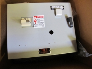 (4) NLI STARTERS, ELECTRIC MOTOR TYPE, MCC BUCKET KIND, 12"H X 14"W SIZE, 1 NEMA SIZE. Complete with door. INCLUDES THE FOLLOWING COMPONENTS: > NEMA SIZE 1 FULL VOLTAGE NON-REVERSING STARTER,   WITH BIMETALLIC OVERLOAD RELAY (INCLUDES THREE   HEATERS) > 4NO <(>&<)> 4NC AUXILIARY CONTACTS > 15A MAGNETIC ONLY CIRCUIT BREAKER (HMCP015E0C) > 150VA CURRENT POTENTIAL TRANSFORMER. LOCATED AT W-50 . LOADING AND HANDLING FEE $25-448