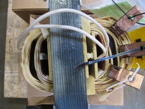 LOT TO INCLUDE: (1) TRANSFORMER, CHOKE TYPE (L704), XSA25, 48.2MHY 400VAC 60HZ , [Y008/9] 025KVA ISL, 480/123/1P/60HZ MODEL 85-IS0250-19, (1) TRANSFORMER, REGULATING TAP TYPE (T702), XAT25 123.5 TAPPED 60HZ , [Y008/9] 025KVA ISL, 480/123/1P/60HZ MODEL 85-IS0250-19. LOCATED AT W-50 . LOADING AND HANDLING FEE $25-457