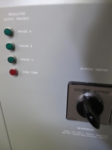 EGS REGULATOR, VOLTAGE TYPE, 208Y/120 AC VOLTS, 30 KVA, 3 PHASE. CONSTANT. LOCATED AT W-50 . LOADING AND HANDLING FEE $25-459