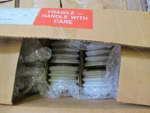 (56) INSULATORS, SWITCH KIND, METALLIC MATERIAL. 4.8KV, FRONT CONNECTED FOR HPL-C 600A, 4.8KV INTERUPTER SWITCH FOR 480 VOLT LOAD CENTERS. LOCATED AT W-50 . LOADING AND HANDLING FEE $25-463