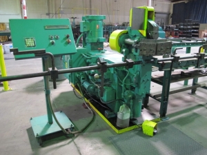 PINES VERTICAL TUBE BENDER, MODEL 5T, BENDING CAPACITY: 1" X .065", 5/8" ROUND BAR, 100 DEGREES MAX. ANGLE, DIGITAL DIAL-A-BEND CONTROL, S/N 34592-10