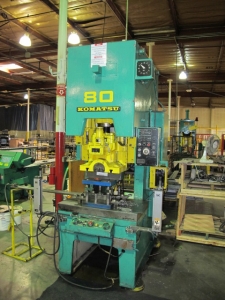 AIDA PUNCH PRESS, MODEL PP 1 GC-30, OBS, 30 TON, 70 SPM, 24î X 17î BOLSTER, 18" X 3"SLIDE, LIGHT CURTAINS, DUAL PALM CONTROL, S/N 33-16