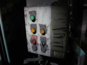 NORDSON, MODEL CK-9000, POWDER COATING BOOTH, CYCLONE TYPE POWDER, 9000 CFM, (8) AUTOMATIC SPRAY GUNS, APPROX. 60î X 72î OPENINGS, APPROX. 22Í INTERIOR BOOTH LENGTH, SINGLE PASS, I- CONTROL SYSTEM, DIAGRAM NO. P97-394A-05, POWER COATING GUNS, ETC-20