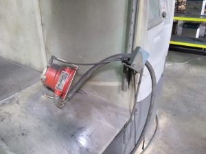 NORDSON, MODEL CK-9000, POWDER COATING BOOTH, CYCLONE TYPE POWDER, 9000 CFM, (8) AUTOMATIC SPRAY GUNS, APPROX. 60î X 72î OPENINGS, APPROX. 22Í INTERIOR BOOTH LENGTH, SINGLE PASS, I- CONTROL SYSTEM, DIAGRAM NO. P97-394A-05, POWER COATING GUNS, ETC-20