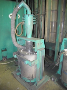 NORDSON, MODEL CK-9000, POWDER COATING BOOTH, CYCLONE TYPE POWDER, 9000 CFM, (8) AUTOMATIC SPRAY GUNS, APPROX. 60î X 72î OPENINGS, APPROX. 22Í INTERIOR BOOTH LENGTH, SINGLE PASS, I- CONTROL SYSTEM, DIAGRAM NO. P97-394A-05, POWER COATING GUNS, ETC-20