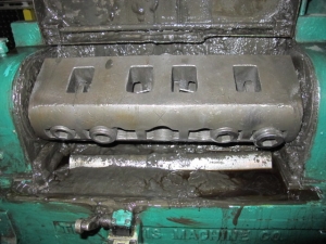 LEWIS WIRE STRAIGHTENER AND CUT OFF, AUTOMATIC, TWO PLANE, CUT-OFF, PAYOFF REELS, MEASURE RACK 45î, S/N N/A-24