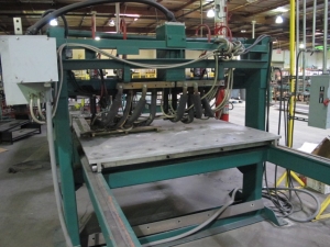 JANDA MULTI-HEAD SPOT WELDER, MODEL M72-8-120-1C1T, STYLE M, 8 HEADS, 120 KVA, MICRO PROCESSOR CONTROL, S/N: M3207-25