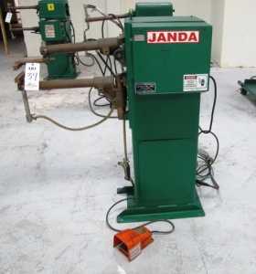 JANDA PRESS TYPE SPOT WELDER, MODEL R-30-24, 30 KVA, 12î ARMS, JANDA 400V DIGITAL CONTROL, S/N P3205-34