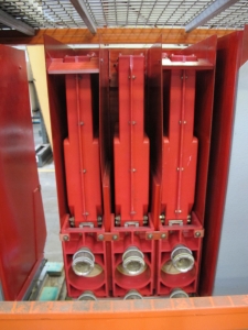 BROWN BOVERI POWER CIRCUIT BREAKER, TYPE 5HK, RATED KV 4.16, MAXIMUM KV 4.76, IMPULSE KV 60, FREQ 60 HZ. LOADING & HANDLING $15-1464