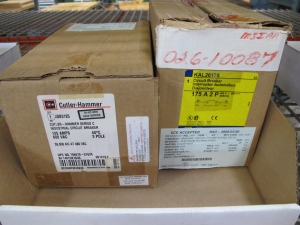 MISC. SQUARE-D AND CUTLER-HAMMER CIRCUIT BREAKERS. LOADING & HANDLING $5-1470
