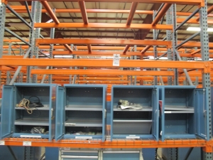 (4) LISTA LOCKER CABINETS WITH CONTENTS. LOADING & HANDLING $15-1749