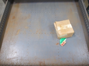 STANLEY VIDMAR 13 DRAWER CABINET WITH CONTENTS TO INCLUDE: PUMP FILTERS, GASKETS, BRASS ITEMS, PLUNGER. LOADING & HANDLING $15-1684