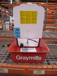 GRAYMILLS ECONOKLEEN RECIRCULATING PARTS CLEANER WITH INSTRUCTION BOOKLET-2062