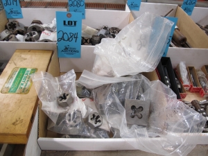 LOT TO INCLUDE: DIES 11/16", SQUARE DIE NUTS 3/4"-2084