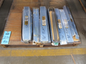 LOT TO INCLUDE: (48~) LIKE NEW GROBET 16" FLAT BASTARD FILES, MISC. FILES AND FILE HANDLES, (1 CRATE) MISC. TAPS, DIES, AND HANDLES-2094