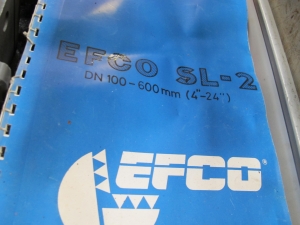 LOT TO INCLUDE: (2) EFCO PORTABLE GATE VALVE GRINDING/LAPPING MACHINE, MODEL SL-2, MACHINE INCLUDES: MACHINE ARM WITH DRIVE MOTOR, ROCKER WITH SEATING FOR MACHINE ARM, BASEPLATE FOR MOUNTING ON VALVE HOUSINGS, CLAMPING COLLARS, GRINDING AND LAPPING TOOLS, FASTENING SCREW CLAMPS, AND INSTRUCTION BOOKLET IN PORTABLE CASE, (2) ASSORTED ABRASIVE DISCS, VARIED SIZES, IN PORTABLE CASE, (5) EFCO TOOLING IN PORTABLE TOOLING-2095