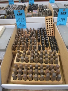 LOT TO INCLUDE STEEL STAMPS: (1) ALPHABETICAL SET 1/8", (5) PARTIAL ALPHABETICAL SETS-2113