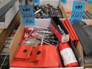 LOT TO INCLUDE HILTI AND STARRETT: MISC. TAP WRENCHES, HEX DRIVERS, WIGGLER SET, AND BORE GAUGES-2126