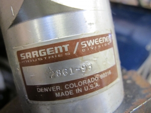 JOB BOX WITH CONTENTS TO INCLUDE: (2) SARGENT INDUSTRIES/SWEENEY DIVISION AIR MOTOR MODEL 2861-98, (1) SWEENEY TORQUE MULTIPLIER, MODEL NUMBER 235, RATIO 7:1, MAX OUTPUT 1400 LB/FT, MISC. PARTS-2144