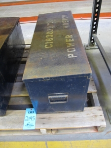 JOB BOX WITH CONTENTS TO INCLUDE: (2) SARGENT INDUSTRIES/SWEENEY DIVISION AIR MOTOR MODEL 201-89, (2) SWEENEY TORQUE MULTIPLIER, MODEL NUMBER 203, RATIO 25:1, MAX OUTPUT 1400 LB/FT, MISC. PARTS-2145