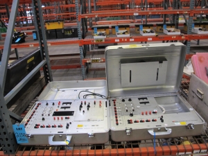 (2) POWER SYSTEMS COMBUSTION ENGINEERING RESPONSE TIME TEST PORTABLE EQUIPMENT, IN HEAVY DUTY CASES, TEST FUNCTIONS INCLUDE: VOLTAGE, LOW CURRENT, HIGH CURRENT, FREQUENCY, AND RESISTANCE-2150